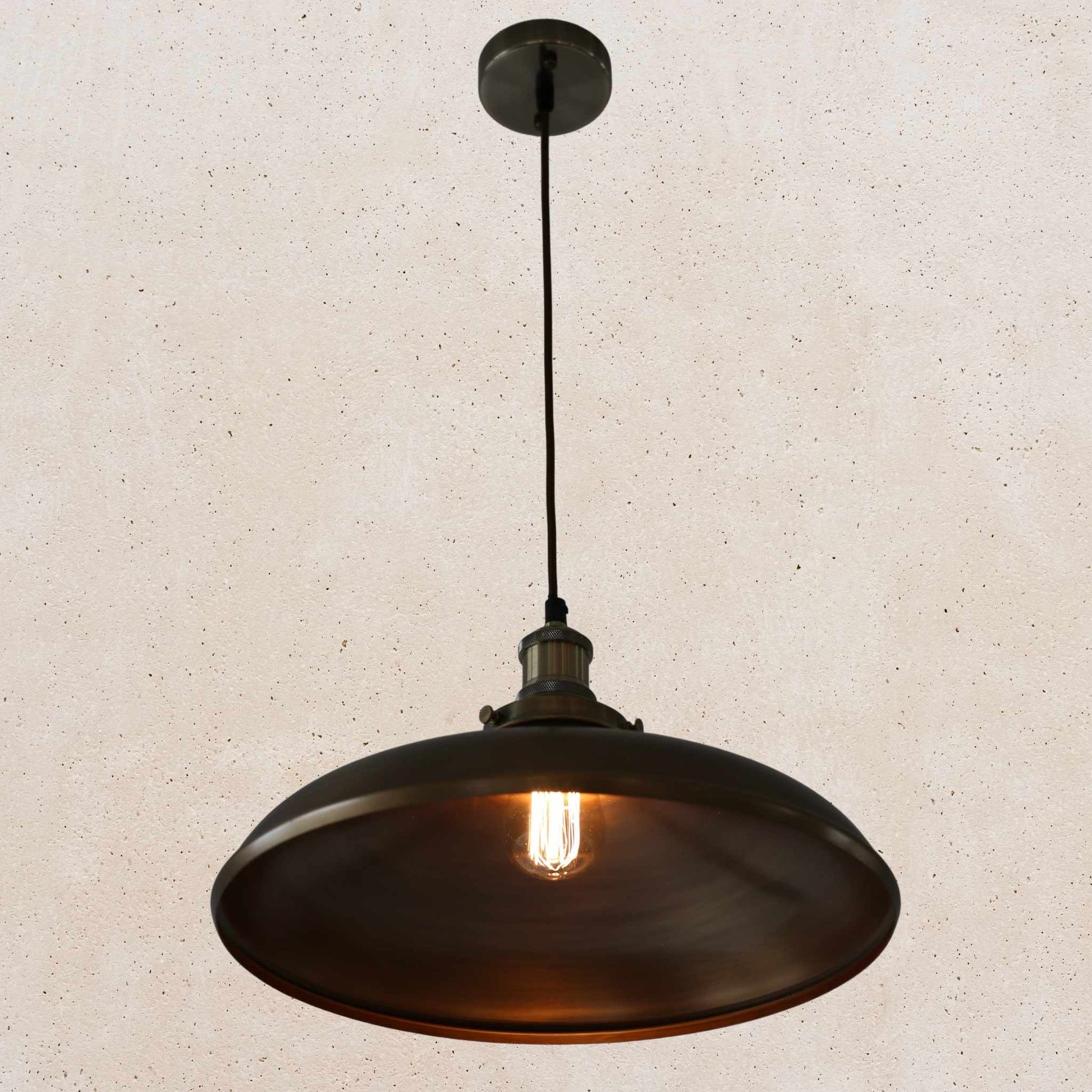 Antique Brass Industrial Pendant Lights Online | Elvivo