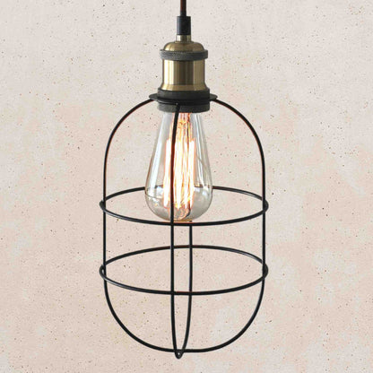 Cage Pendant - Black Finish | Cage Pendant Lighting