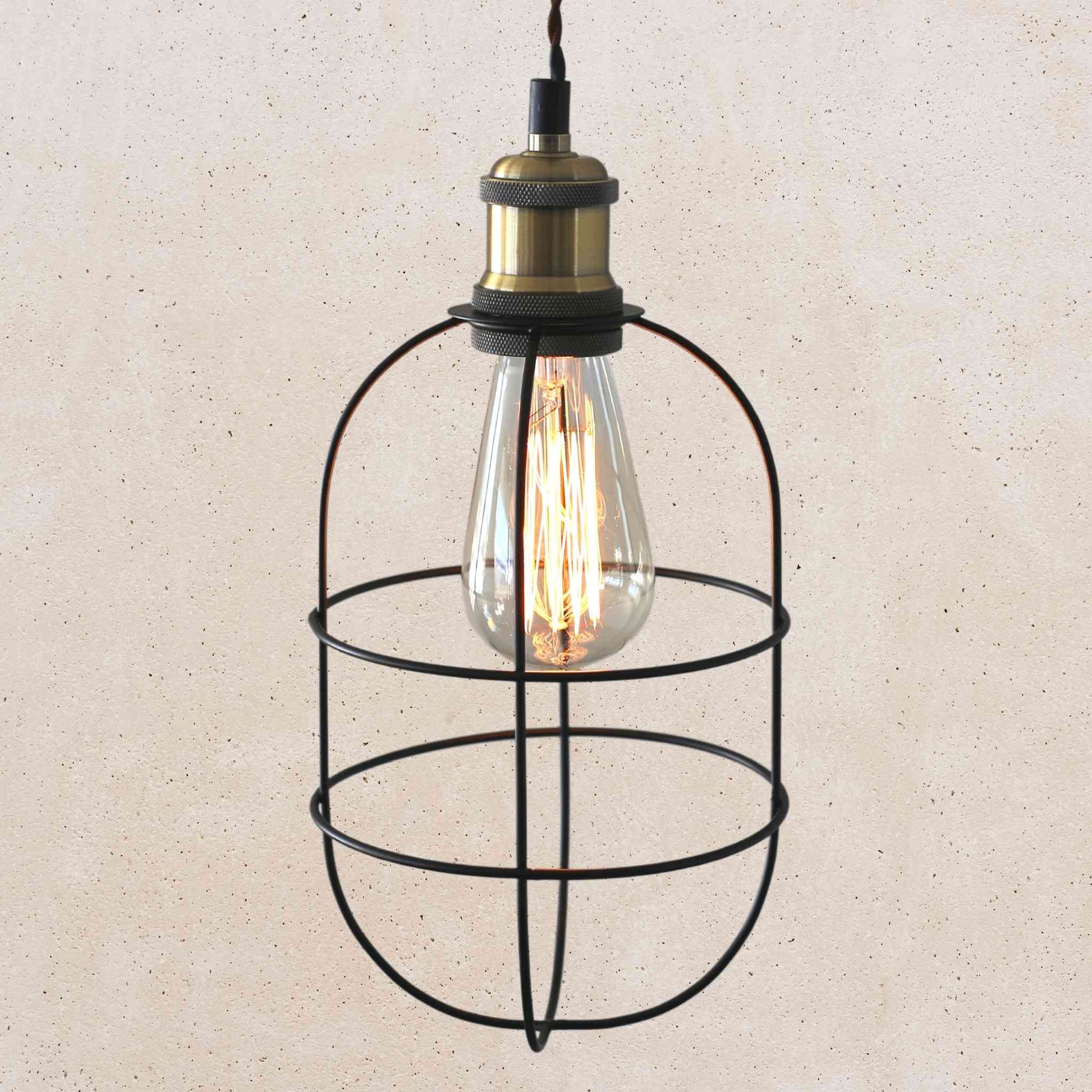 Cage Pendant Light - Black Finish | Cage Pendant Lighting