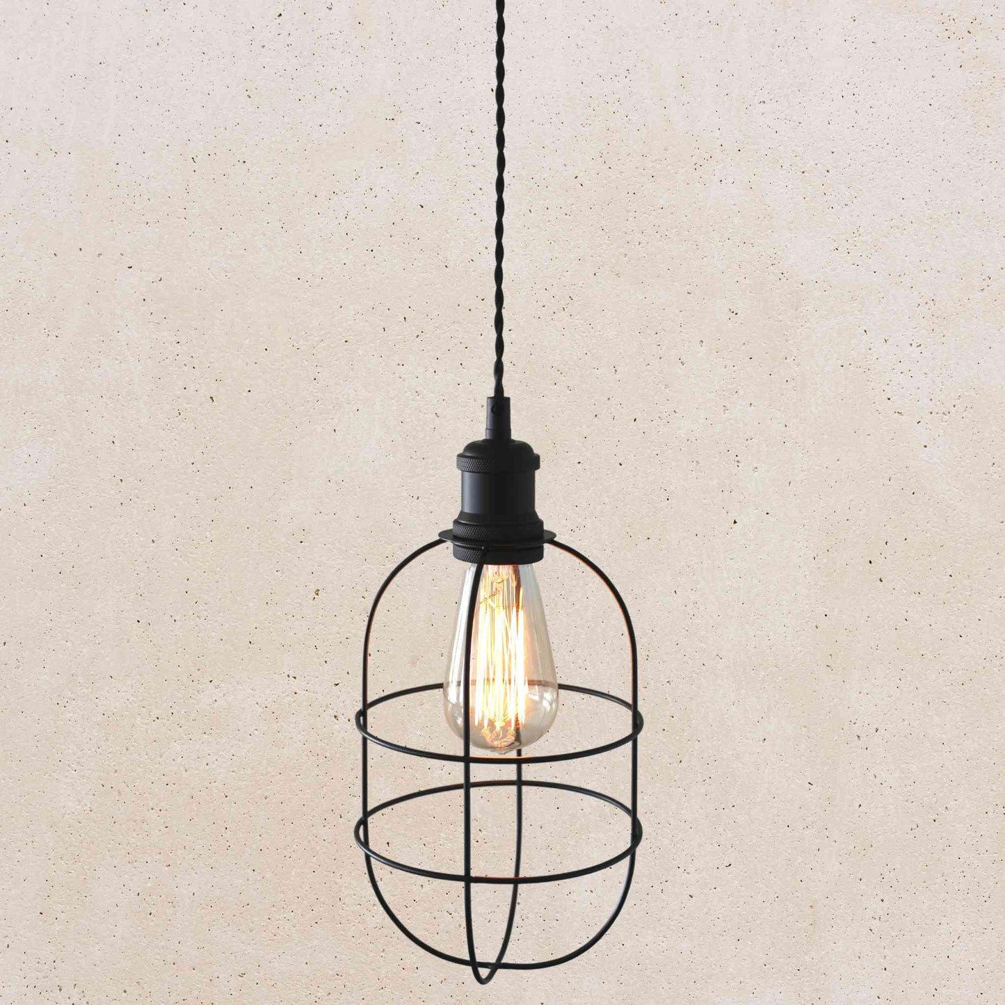 Cage Pendant Light - Black Finish | Cage Pendant Lighting