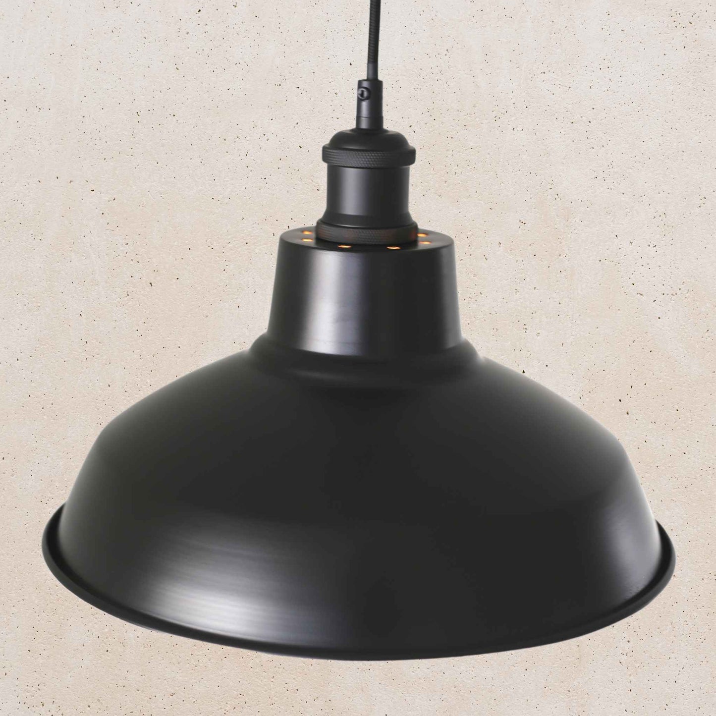 Warehouse Pendant 315mm Diameter - Matt Black Finish