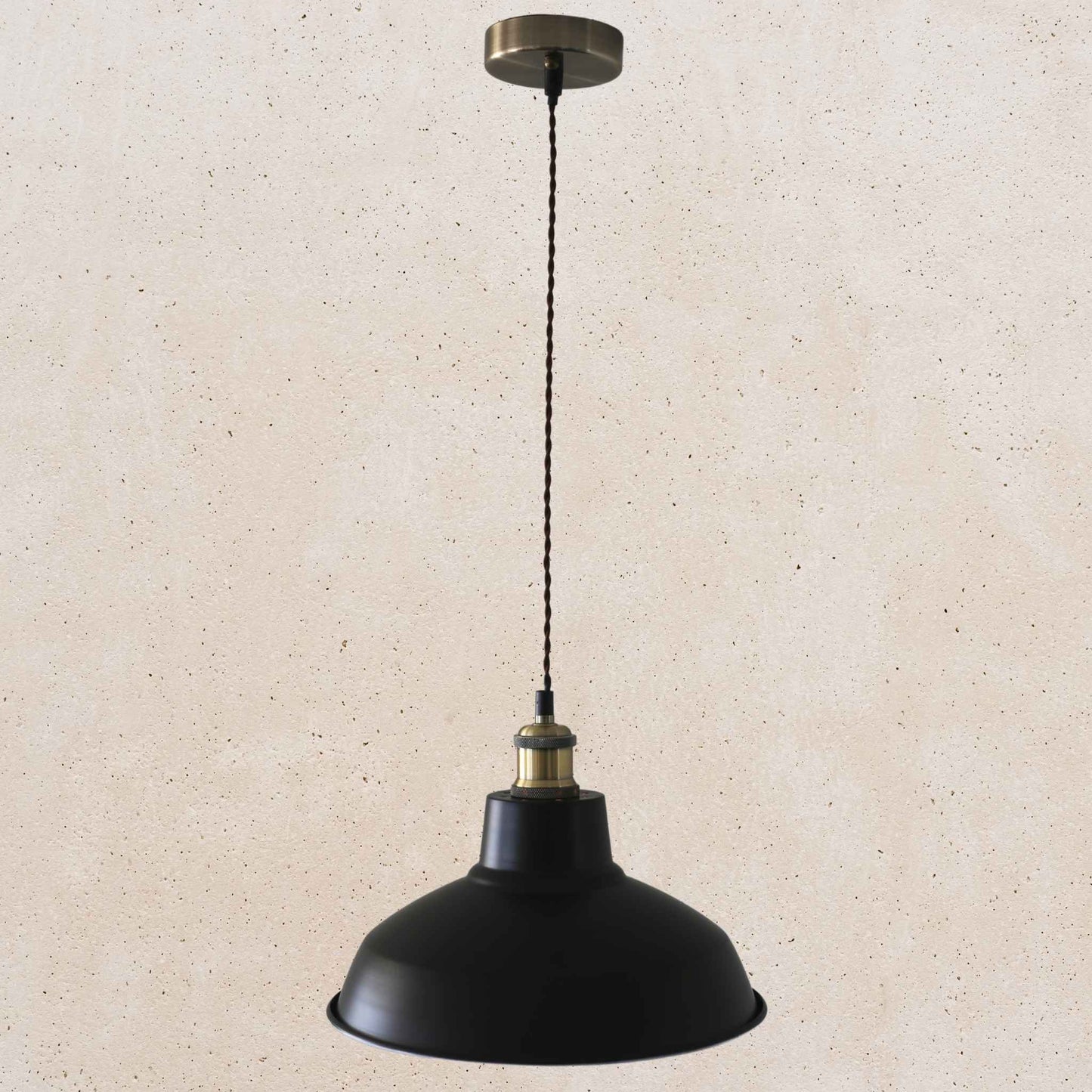 Matt Black Warehouse Pendant Light | Elvivo