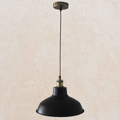 Matt Black Warehouse Pendant Light | Elvivo