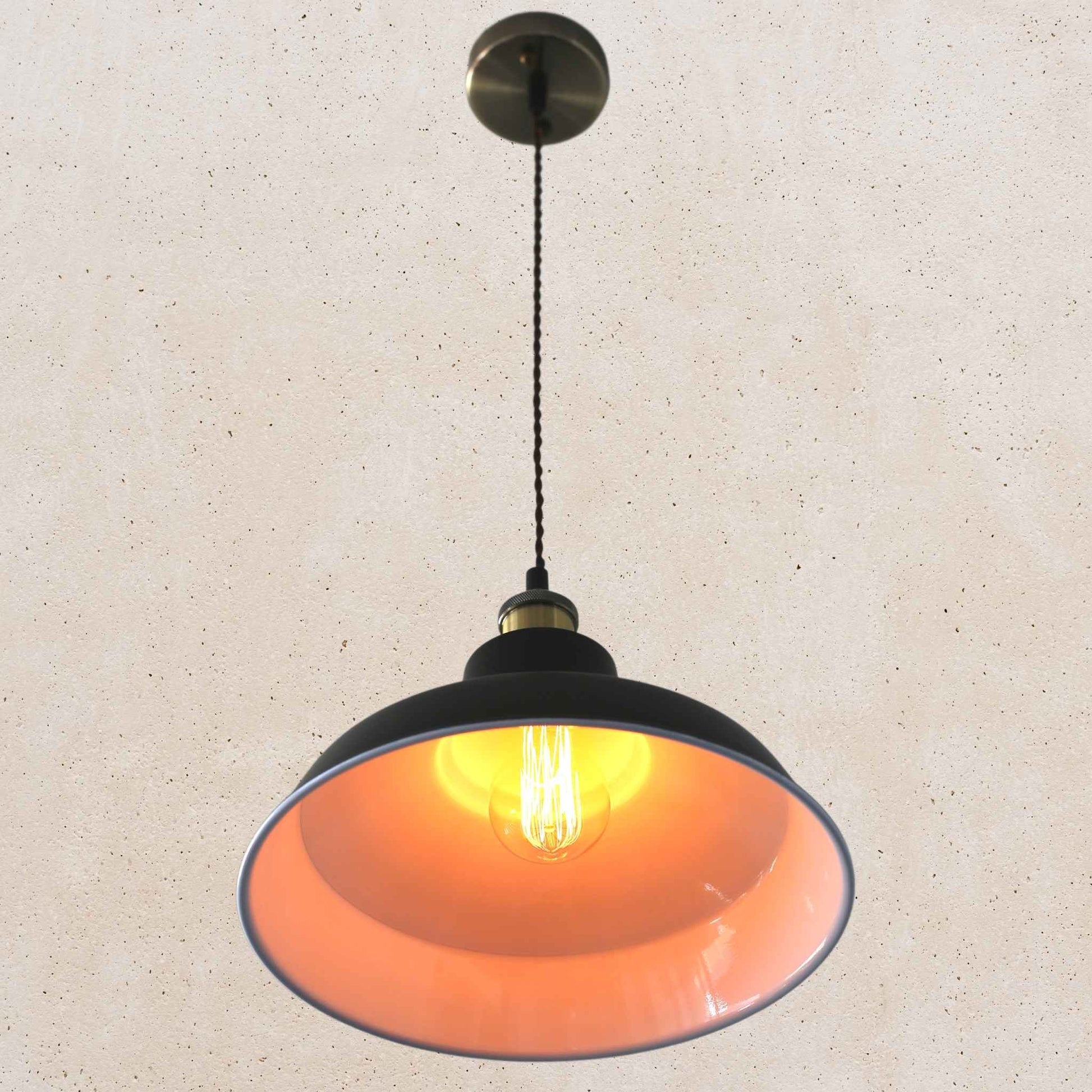 Matt Black Warehouse Pendant Light | Elvivo