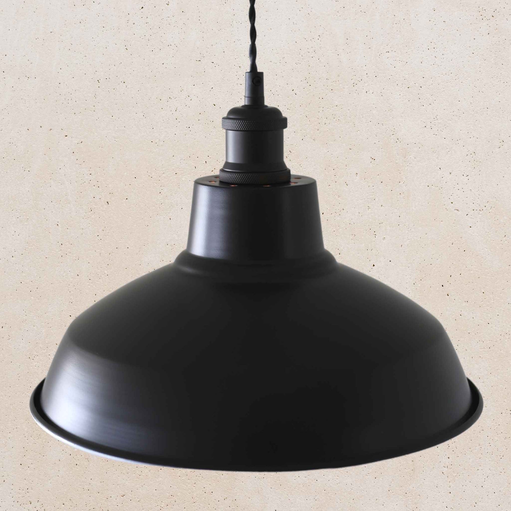 Warehouse Pendant 315mm Diameter - Matt Black Finish