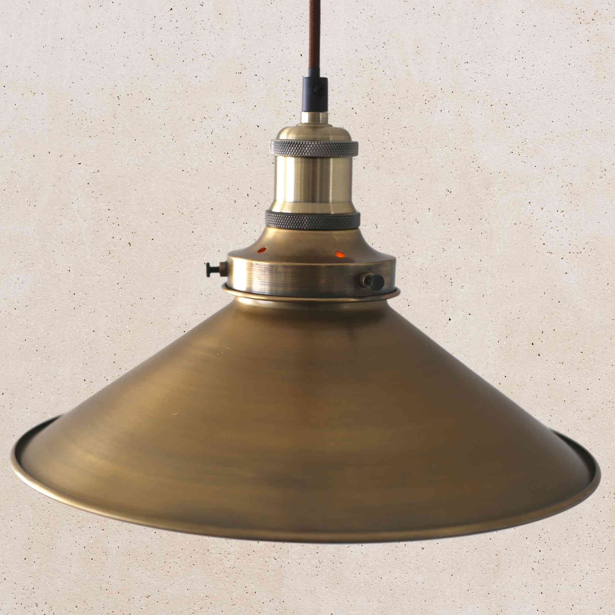 Antique brass pendant light on sale fixtures